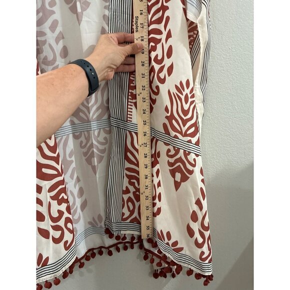 Dokotoo Boho Print Kimono Tassel Casual Cardigan Loose Cover up fashion - Picture 7 of 10